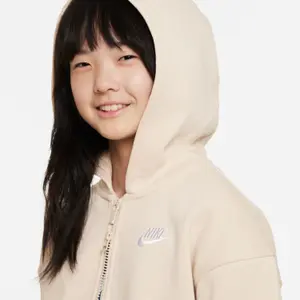 Sudadera con cremallera para niña Nike Club Fleece Oversized LBR image-4