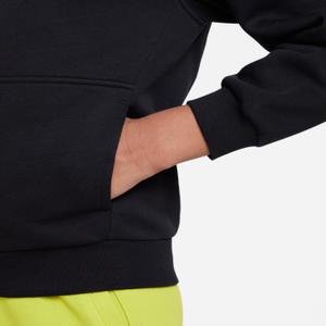 Camisola com capuz com fecho de correr para criança Nike Club Fleece HBR image-4
