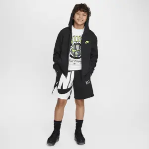 Hooded sweatshirt with zipper Nike Club Fleece image-1