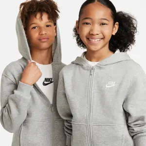 Children's zip-up hooded sweatshirt Nike Club Fleece LBR image-3