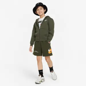 Children's zip-up hooded sweatshirt Nike Club Fleece LBR image-1