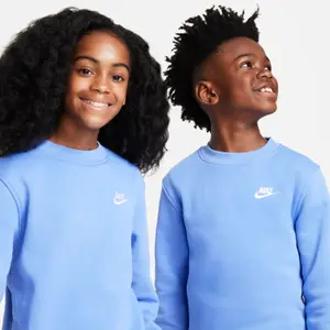 Sweatshirt mit Rundhalsausschnitt Kind Nike Club Fleece LBR image-3