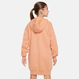 Robe sweat à capuche fille Nike Club Fleece image-1