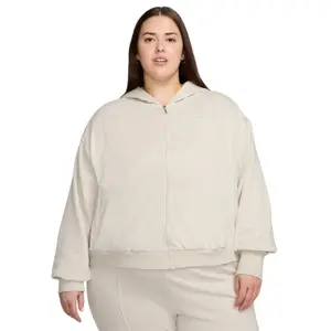 Sweatshirt mit Kapuze mit weitem Reißverschluss, Damen Nike Chill Terry image-1