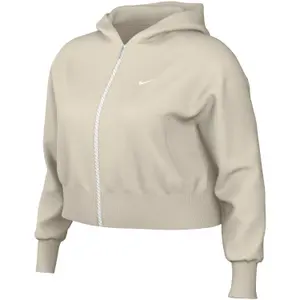 Sweatshirt mit Kapuze mit weitem Reißverschluss, Damen Nike Chill Terry image-0