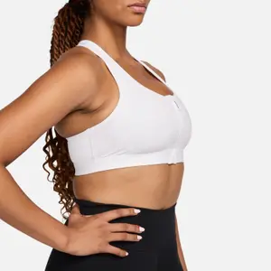 Sport-BH mit Reißverschluss vorne Frau Nike Swoosh image-4