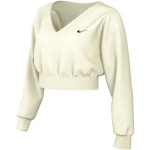 Sweatshirt, kurz, Oversize, mit V-Ausschnitt, Damen Nike Phoenix Fleece image-0