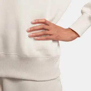 Camisola de gola redonda de grandes dimensões para mulher Nike Phoenix Fleece image-5