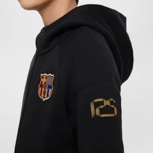 Sudadera con capucha y cremallera infantil FC Barcelone Tech 2024/25 image-5