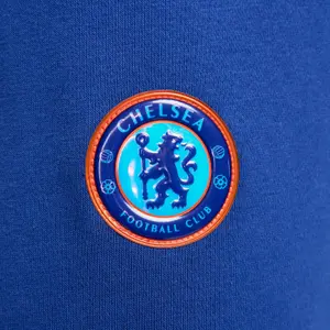 Pantalon De Jogging Chelsea FC Officiel – Bleu Marine, 65% Polyester 35% Coton, Taille élastique Avec Cordon, écusson Imprimé, Tailles S à 3XL