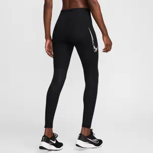 Legging 7/8 de cintura média com bolsos para mulher Nike Fast Swoosh image-3