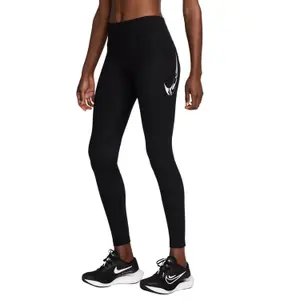 Legging 7/8 de cintura média com bolsos para mulher Nike Fast Swoosh image-1
