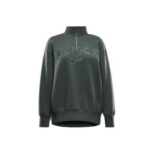 Oversized sweatshirt with logo 1/4 zip for women Nike Phoenix Fleece image-0