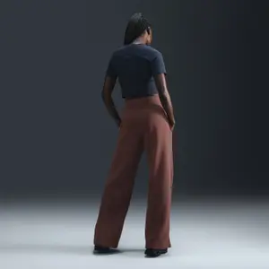 Hoch geschnittener, weit geschnittener Jogginghose mit Logo für Frauen Nike Phoenix Fleece image-3