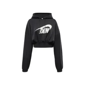 Oversize cropped Kapuzenpullover für Damen Nike image-0