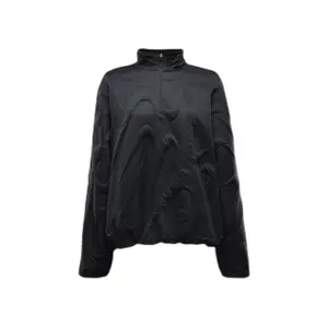 Cosy oversized sweatshirt with logo and 1/4 zip for women Nike Collection image-0