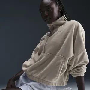 Oversized women's half-zip fleece Nike One image-4