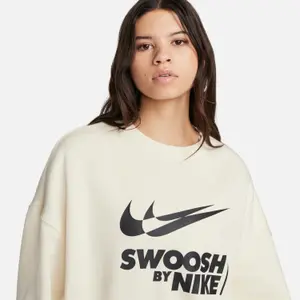 Sweatshirt col rond oversize femme Nike Fleece image-4