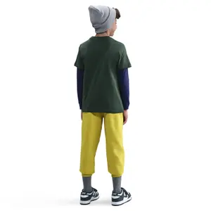 T-shirt z małym logo na piersi dla dzieci Nike image-1