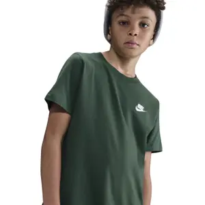 T-shirt z małym logo na piersi dla dzieci Nike image-2