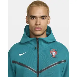 Casaco impermeável com capuz zipado Portugal Tech Fleece Euro 2024 image-3