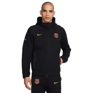 Giacca sportiva in pile tecnico con cappuccio e zip FC Barcelone 2024/25 image-0
