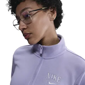 Sweatshirt 1/4 Reißverschluss Damen Nike Club Fleece image-4
