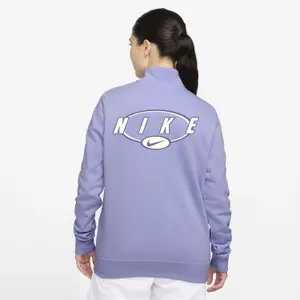 Sweatshirt 1/4 Reißverschluss Damen Nike Club Fleece image-1
