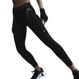 Legginsy 7/8 w półwysokim talii dla kobiet w wzór Nike Pro image-1