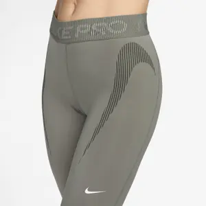 7/8 mid-rise patterned leggings for women Nike Pro image-6