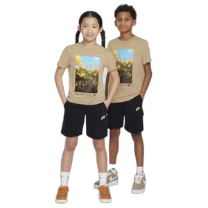 Kurze Cargo-Hose aus Fleece für Kinder Nike Club image-3