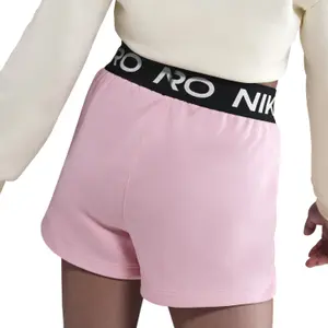Shorts da bambina Nike Pro Fleece image-3