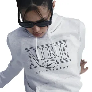 Hoodie Damen Nike Club Fleece image-5