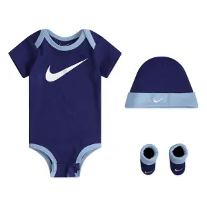 Conjunto de macacão + gorro + pantufas para bebé menino Nike NHN Swoosh image-0