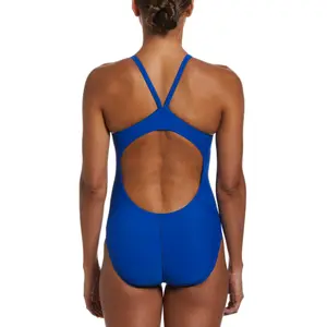 Dames zwempak uit 1 stuk Nike Solid image-1