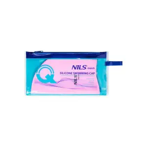 Silicone swimming cap with weights NILS Aqua NQC Aqua image-2