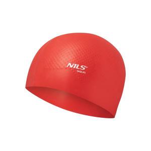 11-30-058-silicone-swimming-cap-with-weights-nils-aqua-nqc-aqua-red-one-size