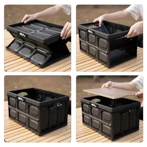 Foldable transport box with 2-in-1 lid NILS Camp image-1