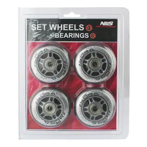 Roller wheel kit with bearing NILS Extreme PU + ABEC-7 (x4) image-1