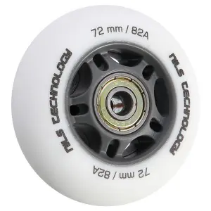 In-line skating wheel NILS Extreme PU + ABEC-9 (x4)