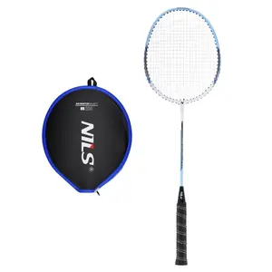 Badminton-Schläger aus Aluminium isometrisch + Schutzhülle NILS NR204
