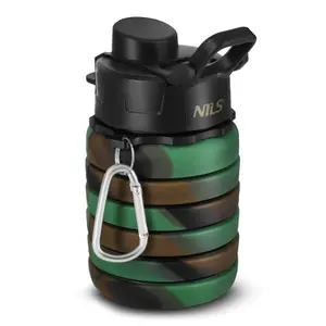 Collapsible silicone water bottle NILS NC4106 image-1