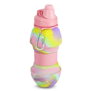 Collapsible silicone water bottle NILS NC4102