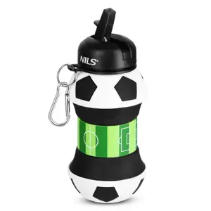 Collapsible silicone water bottle NILS NC4104 Football