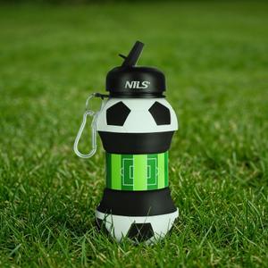 Collapsible silicone water bottle NILS NC4104 Football image-3