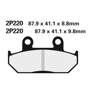 Semi-metallic brake pad Nissin 220NS image-0