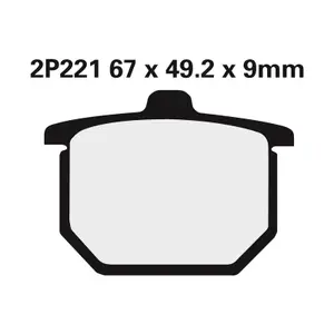 Motorcycle brake pads Nissin 2P-221NS image-0