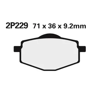 Semi-metallic brake pad Nissin 229GS image-0