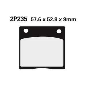 Semi-metallic brake pad Nissin 235NS image-0