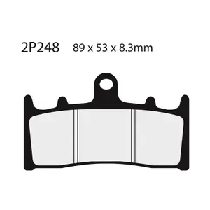 Semi-metallic brake pad Nissin 248NS image-0